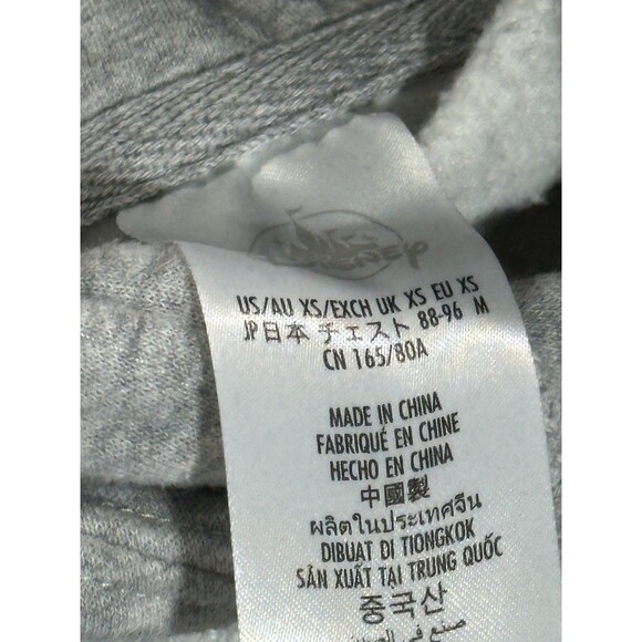 2025 Walt Disney World Park Mickey Peace Sign Hoodie Pullover Sweatshirt Gray XS - Picture 9 of 11